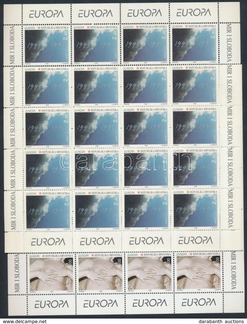 ** 1995 Europa CEPT, Béke és Szabadság Kisív Sor Mi 319-320 - Autres & Non Classés