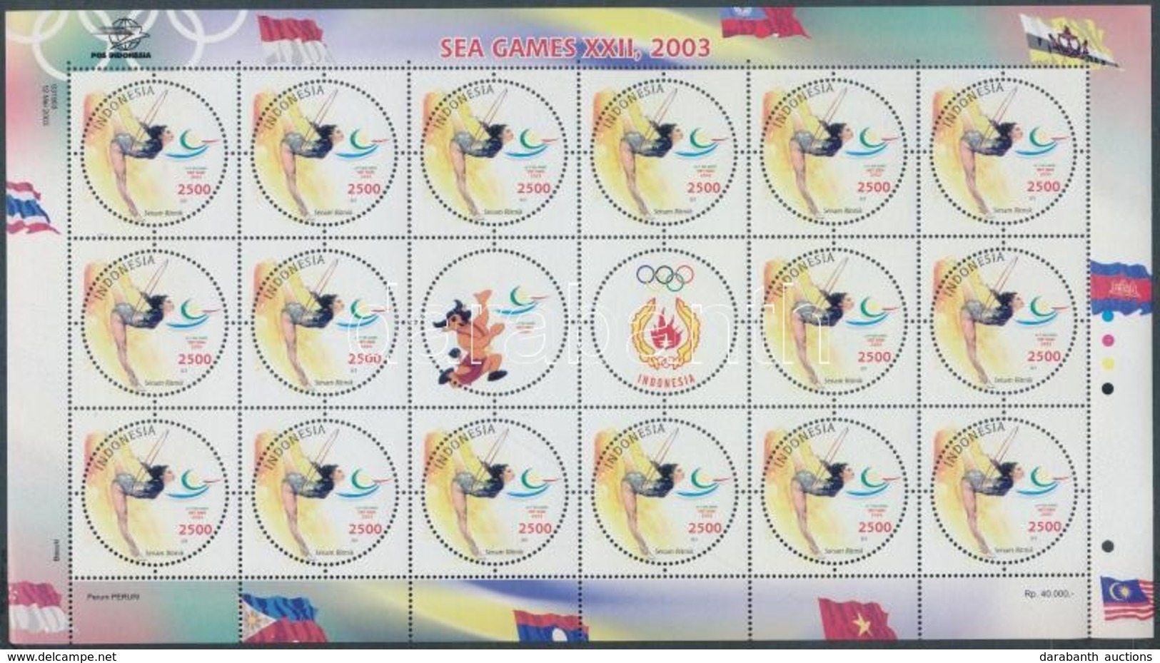 ** 2003 Délkelet-ázsiai Játékok Teljes ívsor Mi 2244-2246 - Andere & Zonder Classificatie