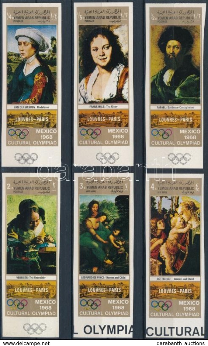 ** 1969 Louvre, Festmények Vágott Sor,
Louvre, Paintings Imperforated Set
Mi 862-867 - Andere & Zonder Classificatie