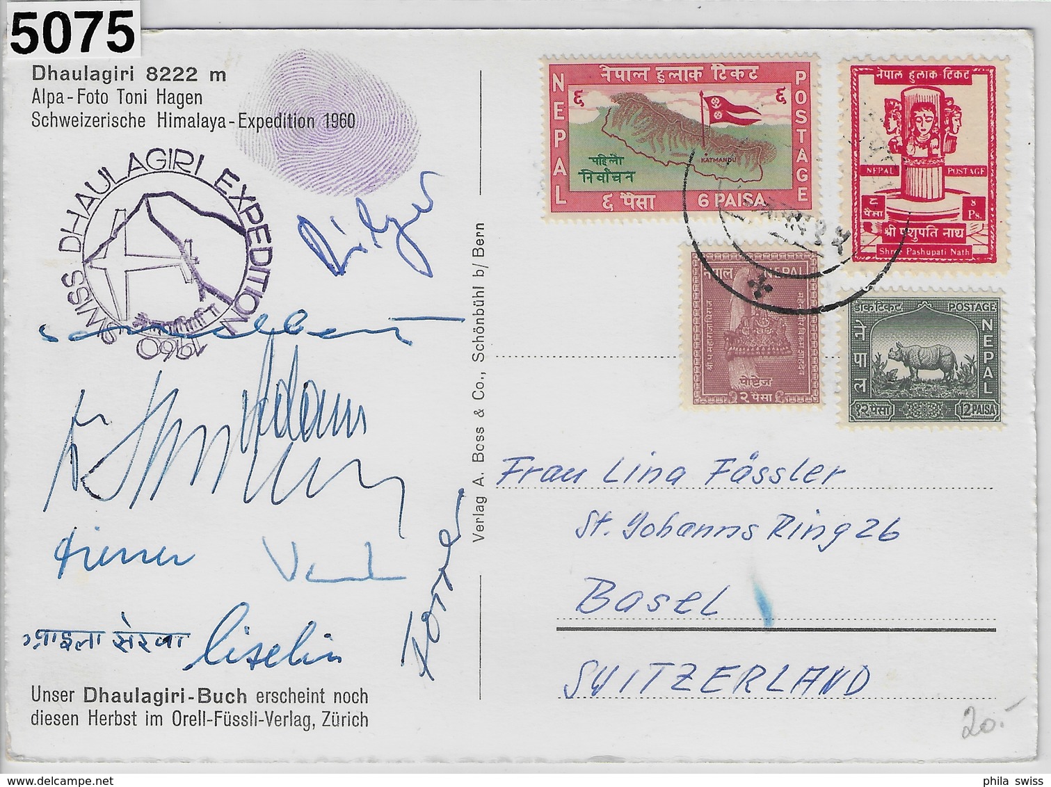 1960 Swiss Himalaya Dhaulagiri Expedition Nepal - Escalada