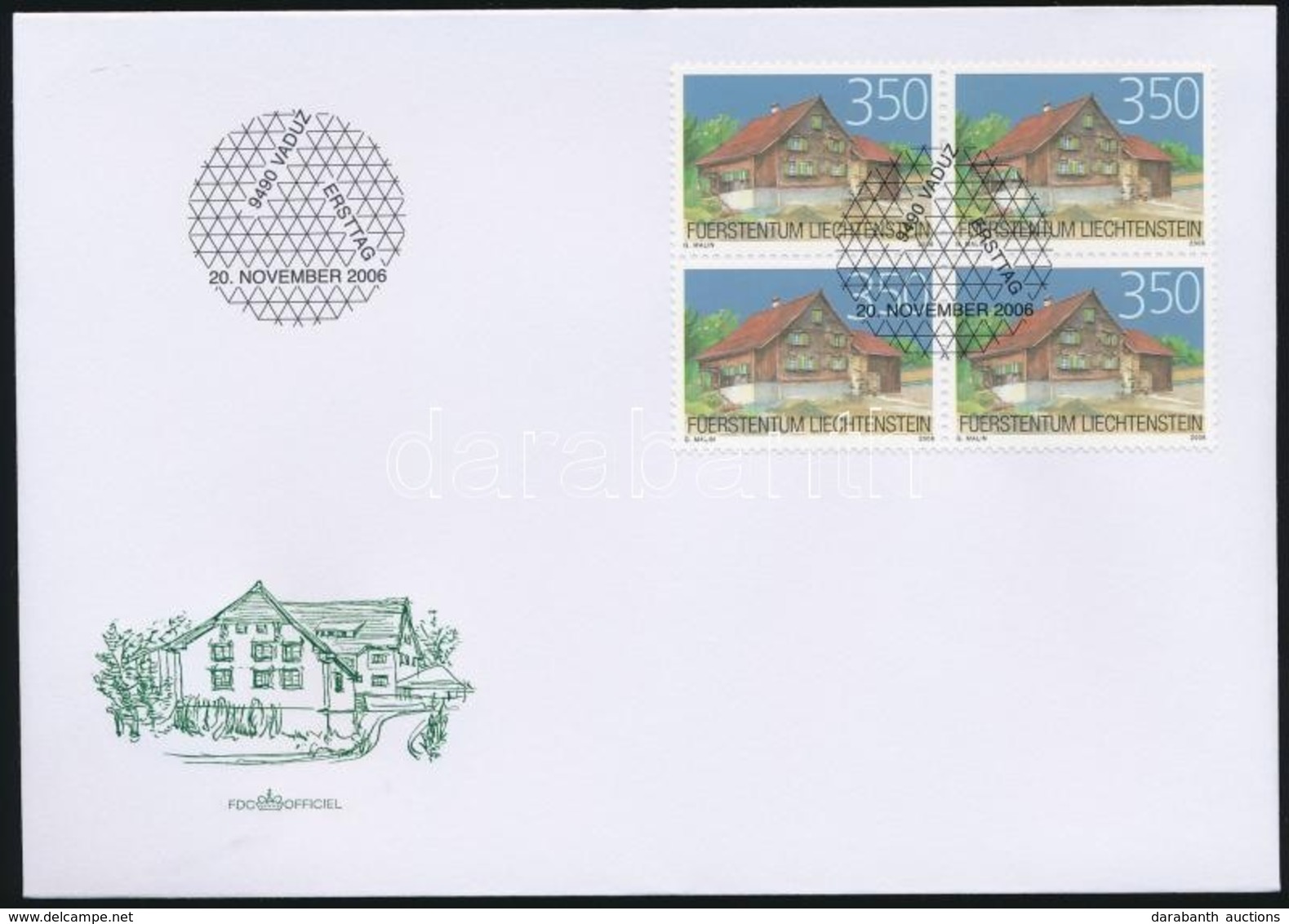 2006 Városkép Négyestömb Mi 1435 FDC-n - Andere & Zonder Classificatie