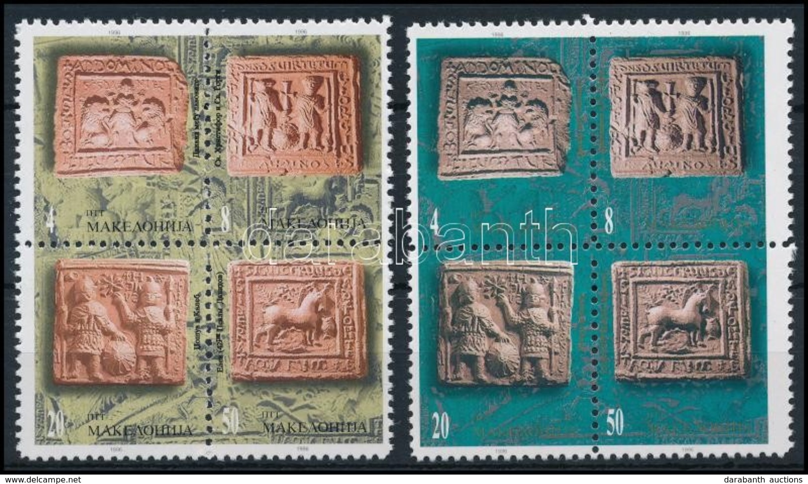 ** 1996 Művészet Sor Négyestömbökben,
Art Set Blocks Of 4
Mi 78-85 - Other & Unclassified