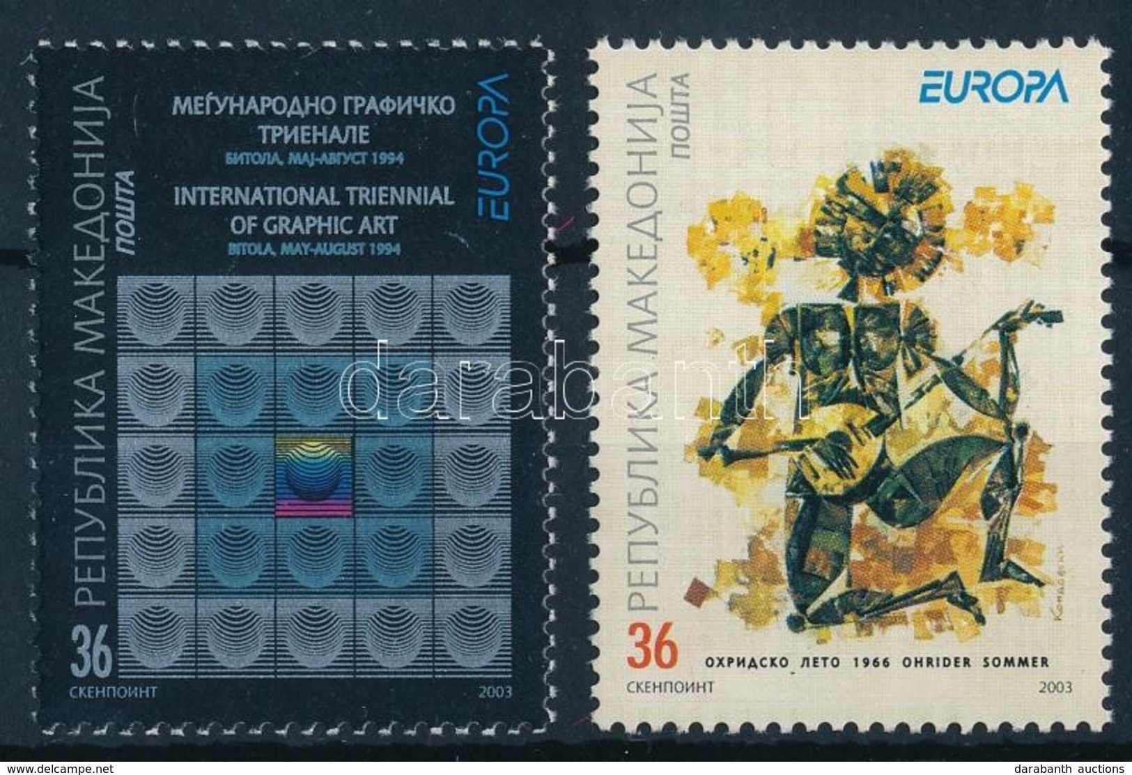 ** 2003 Művészet Sor,
Art Set
Mi 279-280 - Andere & Zonder Classificatie