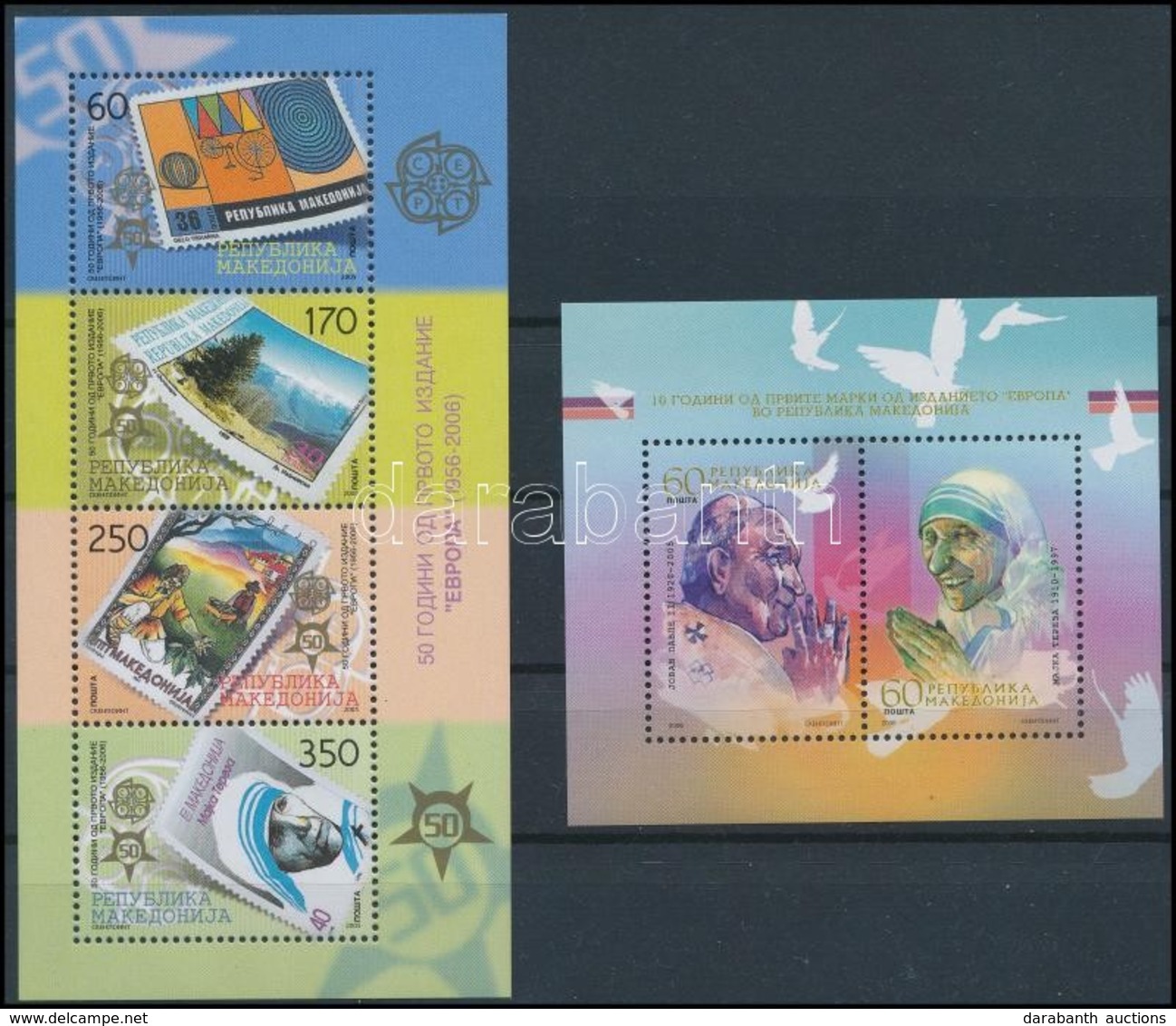 ** 2005 Europa CEPT Kisív + Blokk,
Europa CEPT Minisheet + Block
Mi 370-373 + 13 - Andere & Zonder Classificatie