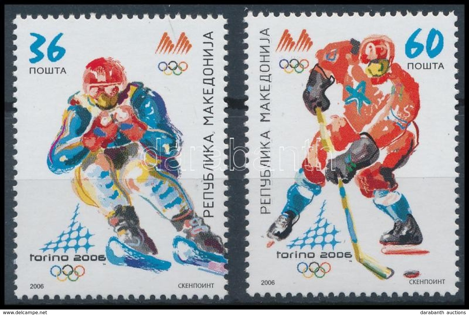 ** 2006 Téli Olimpia, Torino Sor,
Winter Olympics, Turin Set
Mi 377-378 - Other & Unclassified