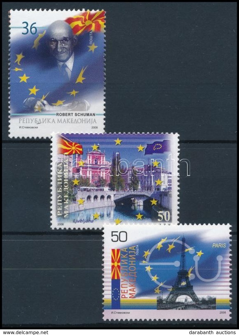 ** 2008 EU Csatlakozás Sor,
Joining To EU Set
Mi 464-466 - Andere & Zonder Classificatie