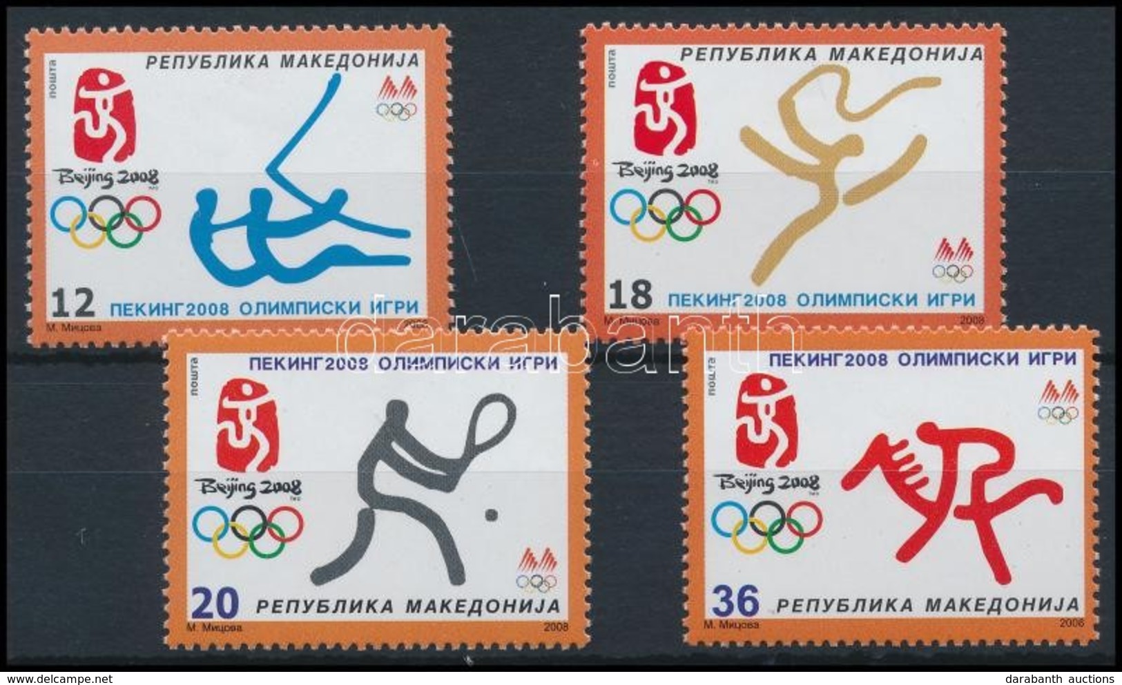 ** 2008 Nyári Olimpia, Peking Sor,
Summer Olympics, Beijing Set
Mi 469-472 - Other & Unclassified