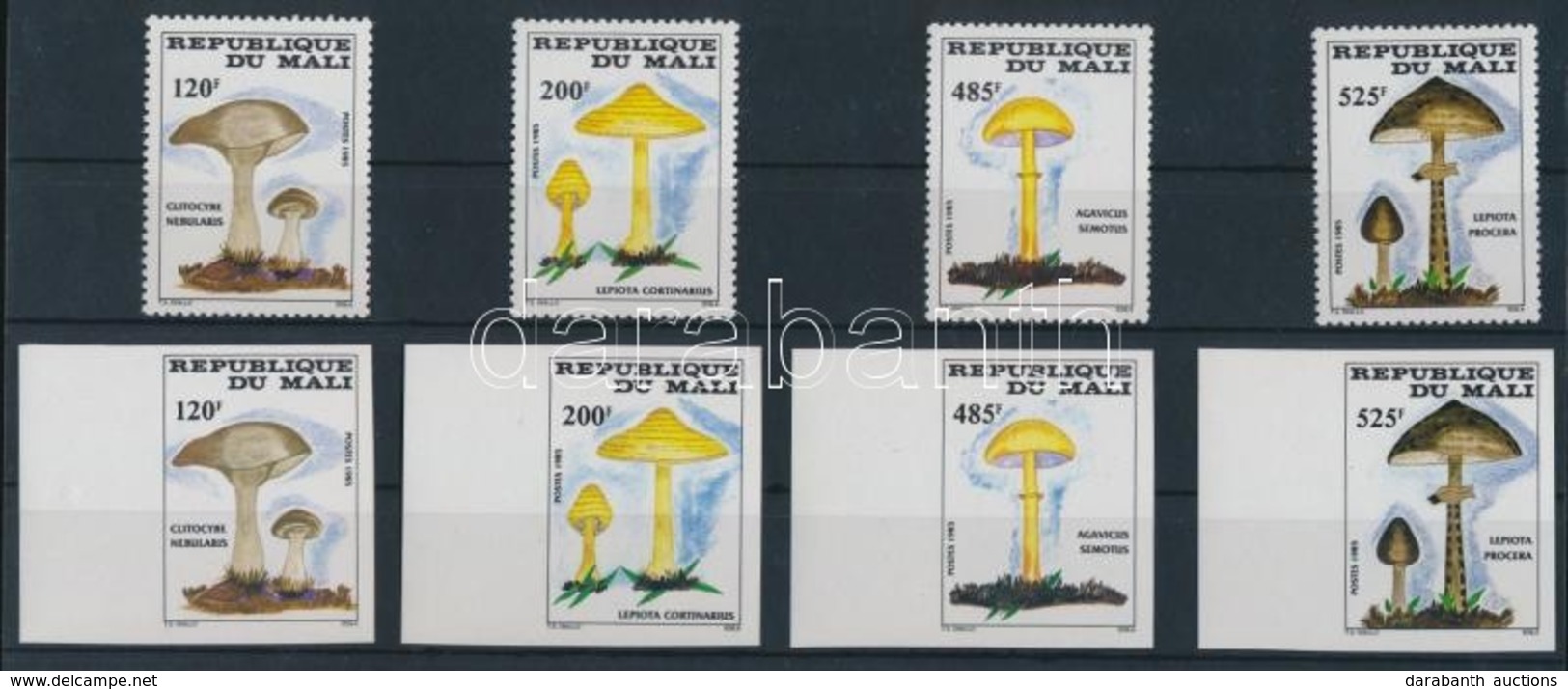 ** 1985 Gomba Vágott + Fogazott Sor Mi 1038-1041 - Andere & Zonder Classificatie