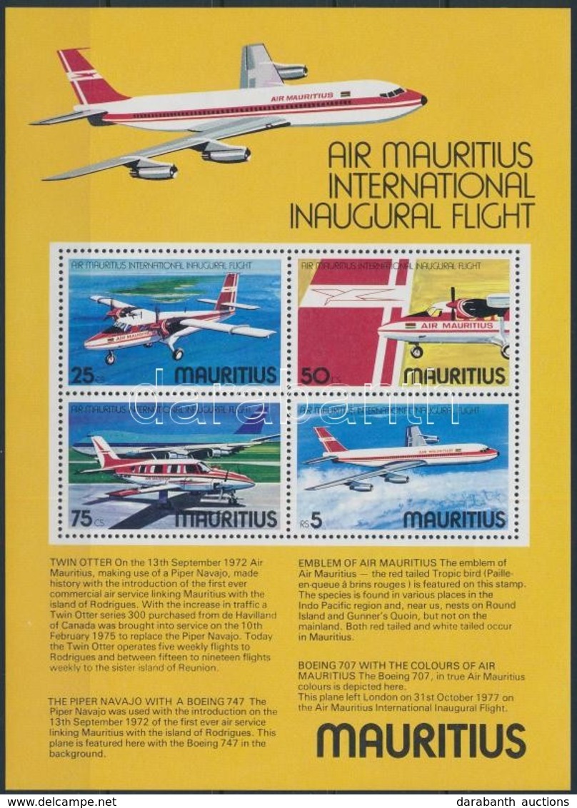 ** 1977 Repülés Blokk,
Aviation Block
Mi 6 - Autres & Non Classés