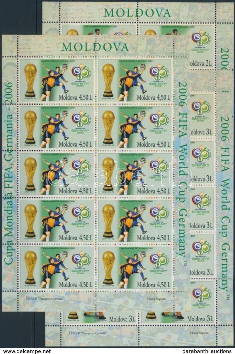 ** 2004 Labdarúgó VB Kisívsor,
Football World Cup Minisheet Set
Mi 552-554 - Autres & Non Classés