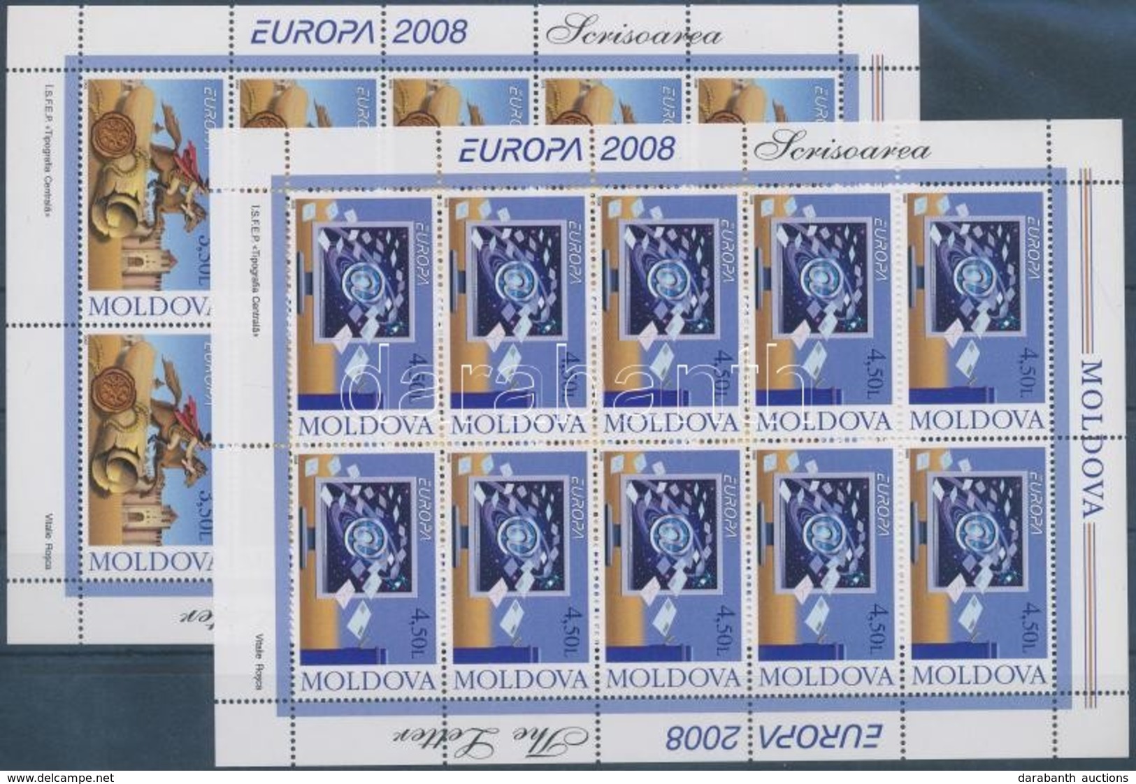 ** 2008 Europa CEPT A Levél Kisívsor Mi 611-612 - Andere & Zonder Classificatie