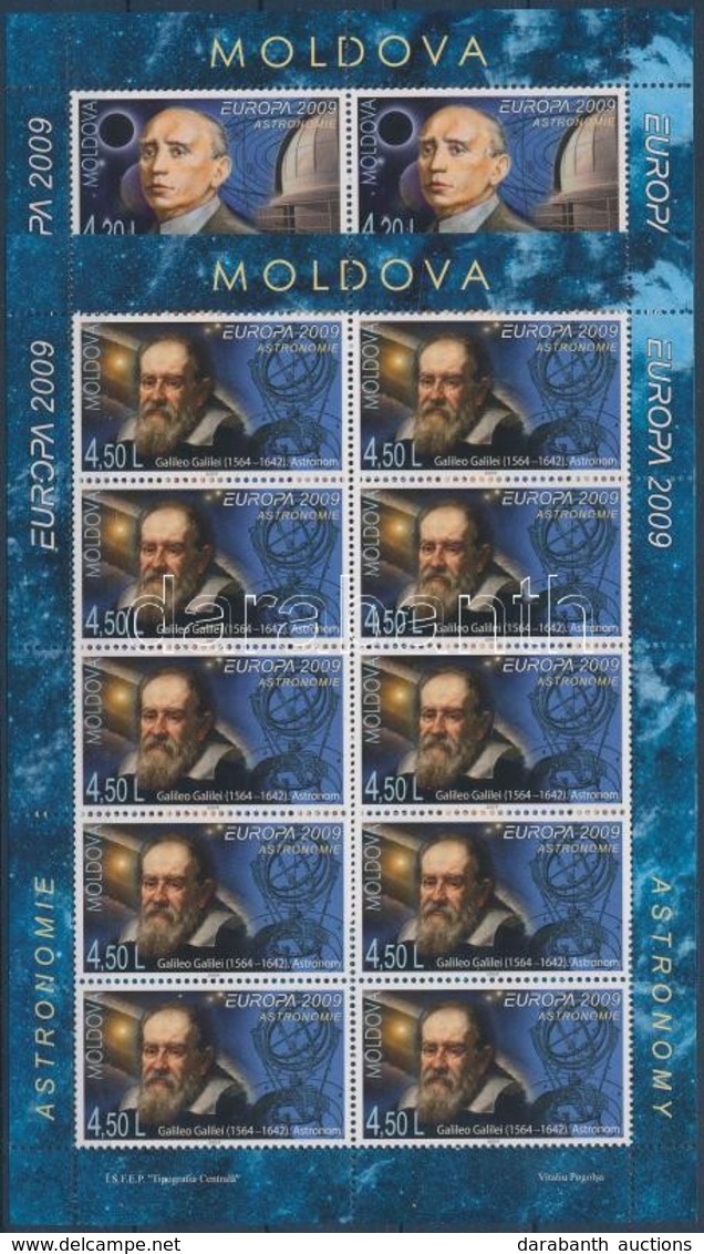 ** 2009 Europa CEPT Csillagászat Kisívsor Mi 650-651 A - Autres & Non Classés