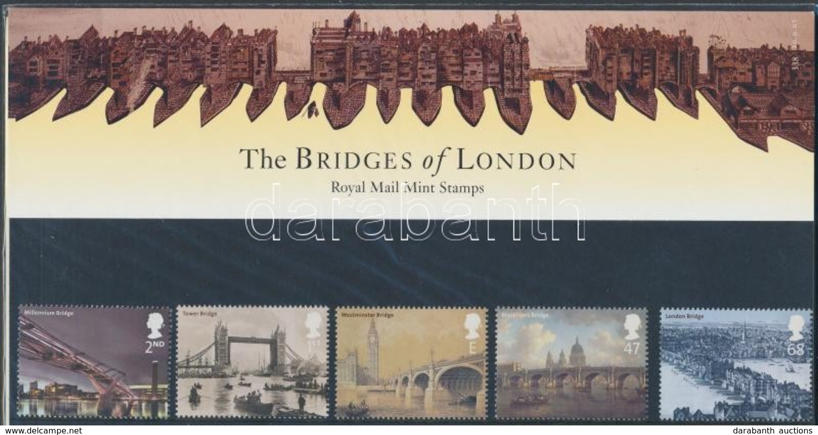 ** 2002 A Temze Hídjai Londonban Sor Mi 2043-2047 Díszcsomagolásban - Andere & Zonder Classificatie