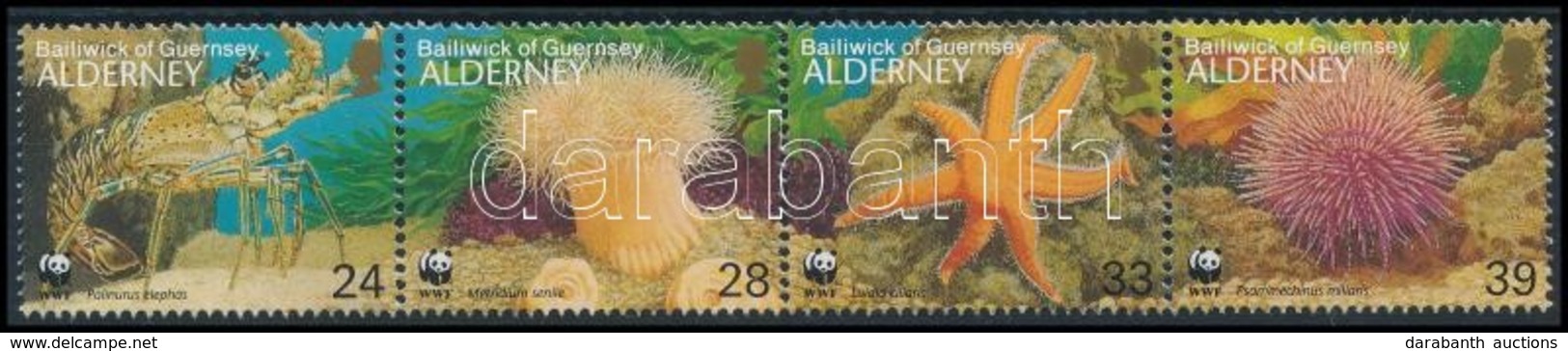 ** 1993 Tengeri élővilág Sor Négyescsík,
Marine Animals Set Stripe Of 4
Mi 61-64 - Other & Unclassified