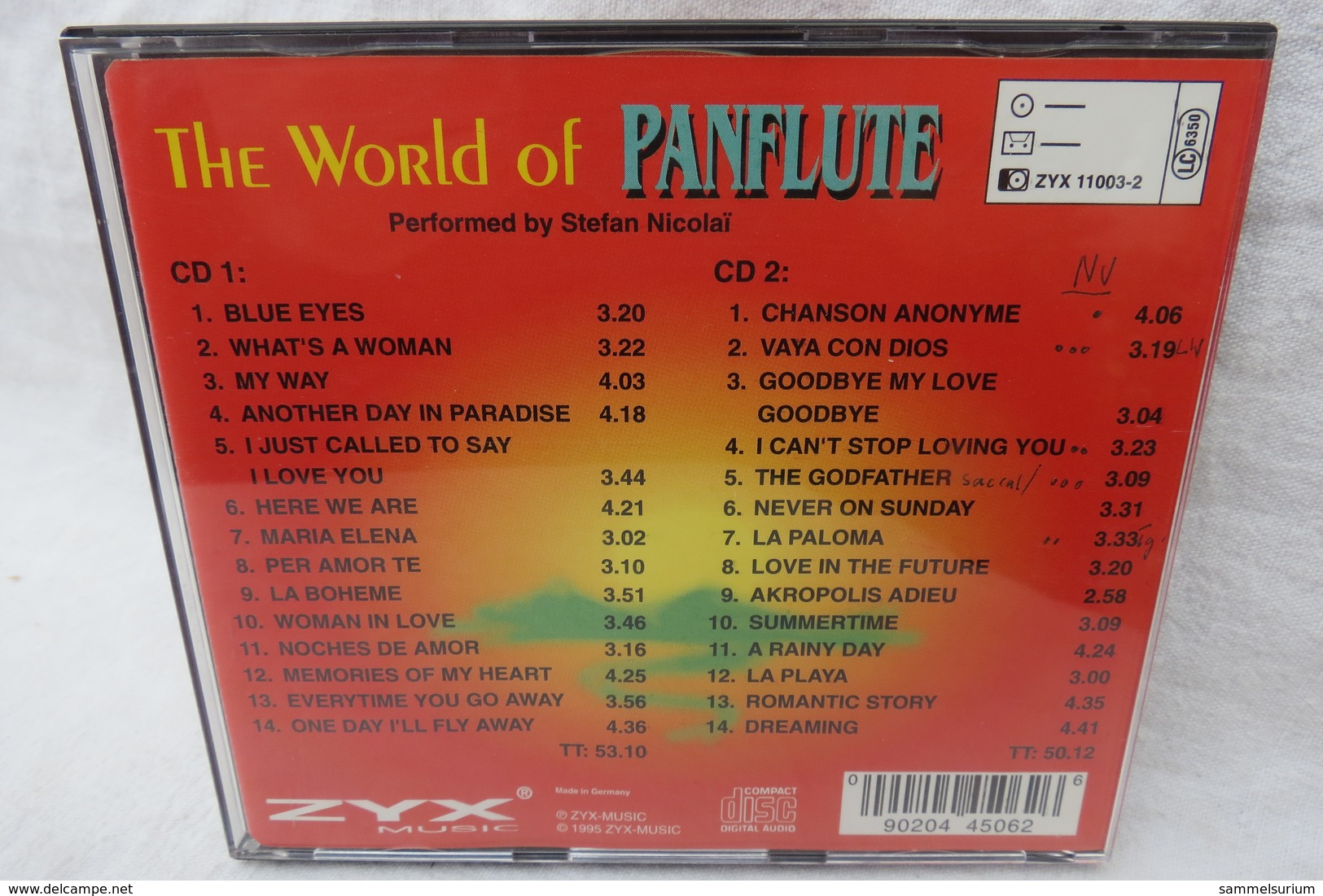 2 CDs "Stefan Nicolai" The World Of Panflute - Strumentali