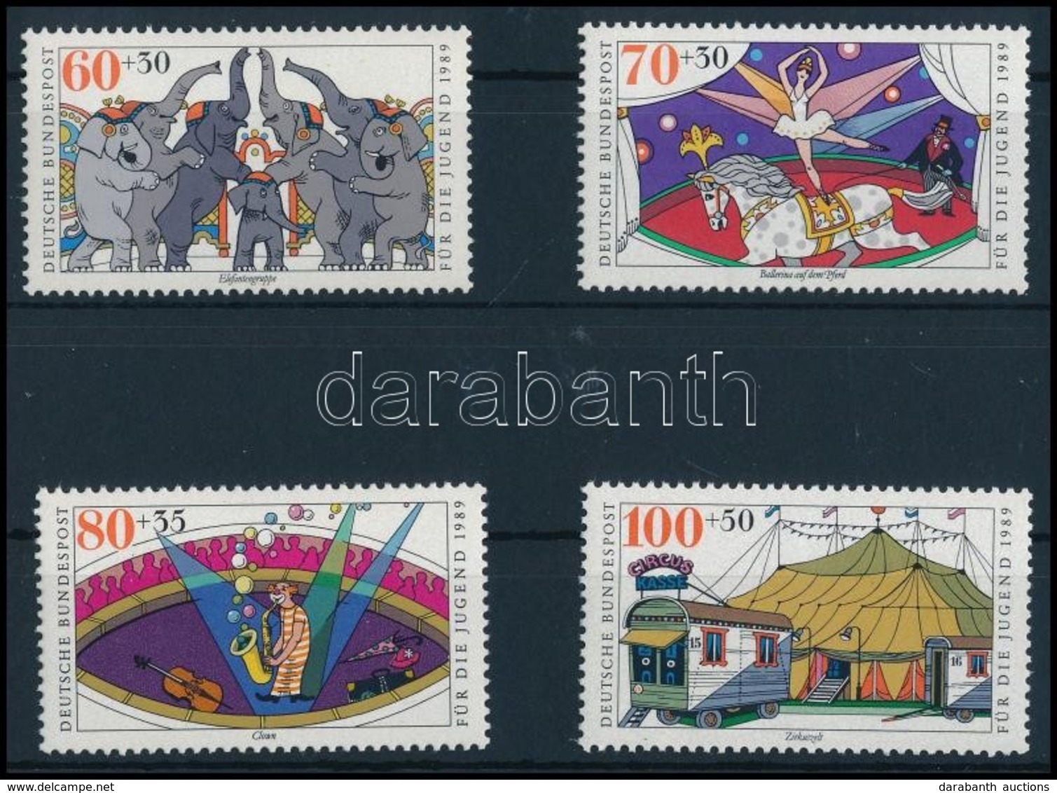 ** 1989 Cirkusz Sor,
Circus Set
Mi 1411-1414 - Other & Unclassified