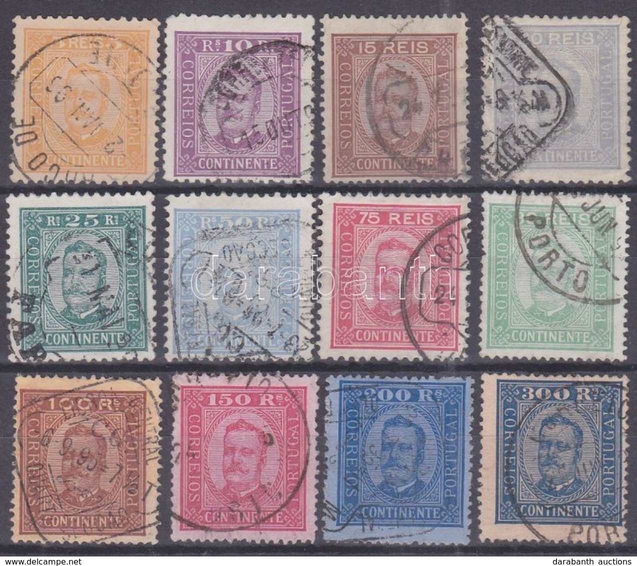O 1892 Mi 66-77, 12 érték (papírelvékonyodás és Foghiba Több Bélyegen / Thin Paper And Perforation Faults On More Stamps - Autres & Non Classés