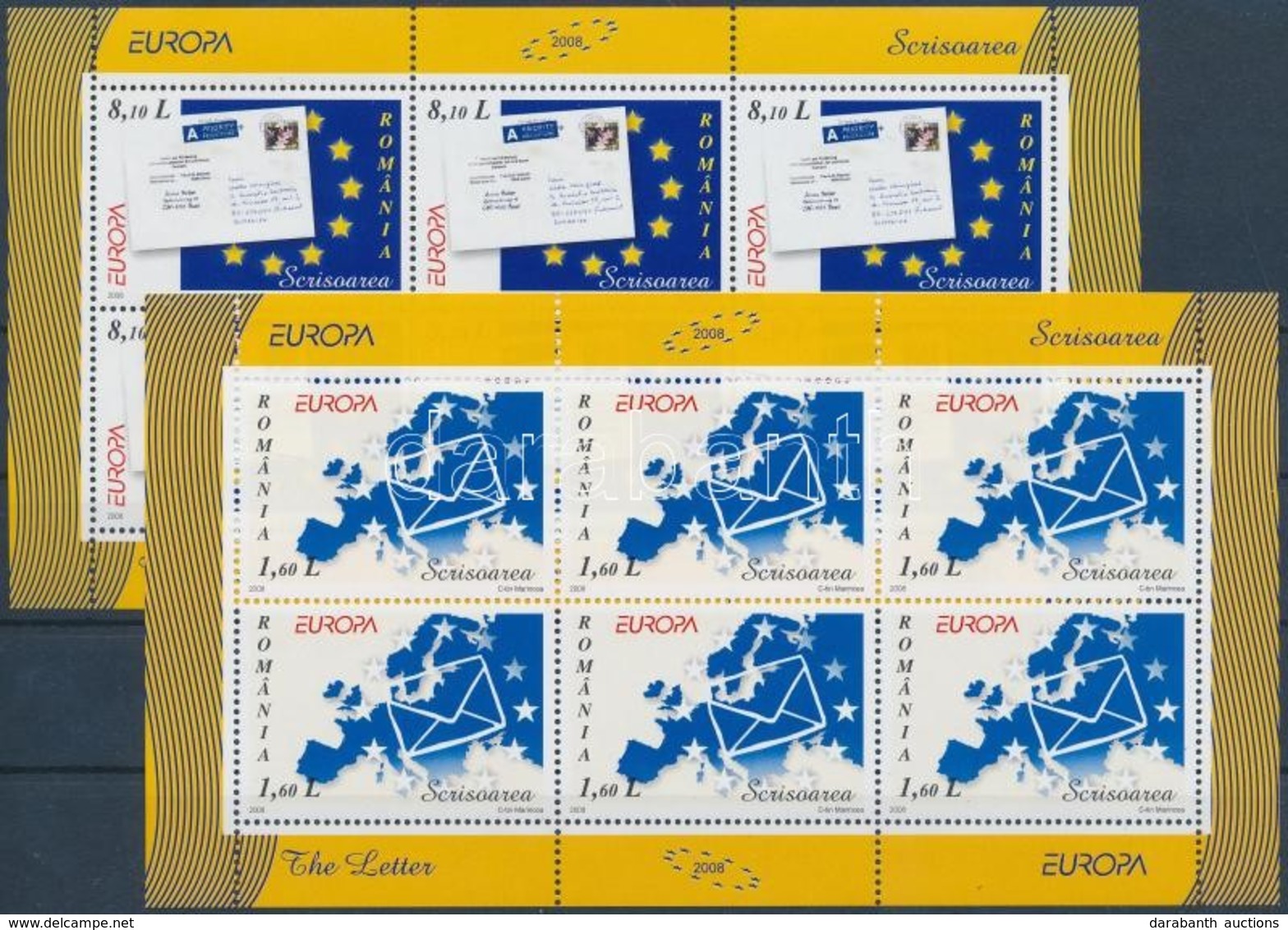 ** 2008 Europa CEPT A Levél Kisívsor Mi 6294-6295 - Andere & Zonder Classificatie