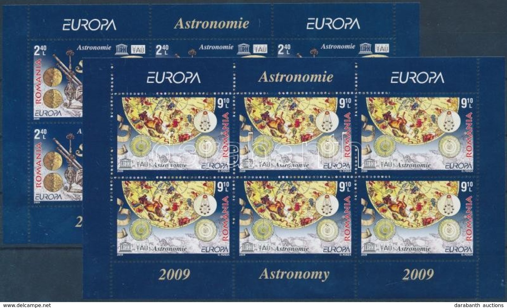 ** 2009 Europa CEPT Csillagászat Kisívsor Mi 6357-6358 I - Other & Unclassified
