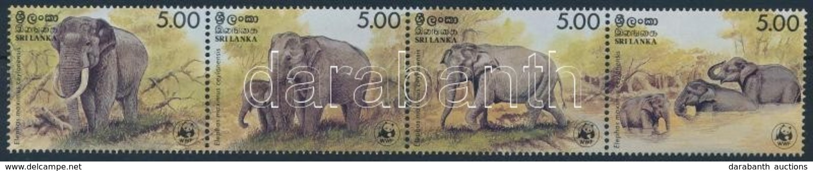 ** 1986 WWF: Elefánt Sor Mi 753-756 + 4 FDC - Other & Unclassified