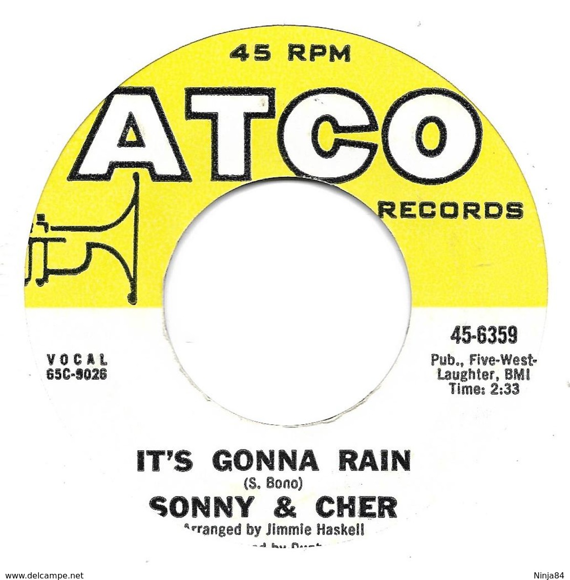 SP 45 RPM (7")   Sonny & Cher  "  I Got You Babe  "  USA - Autres - Musique Anglaise