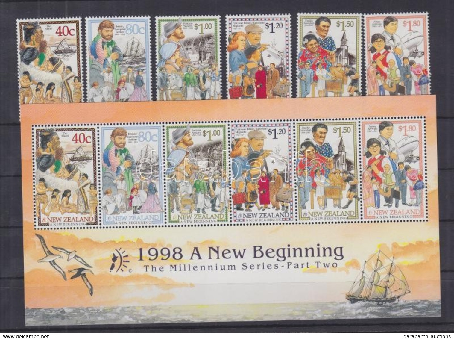 ** 1998 Millennium (II) Sor Mi 1659-1664 + Blokk 75 - Other & Unclassified