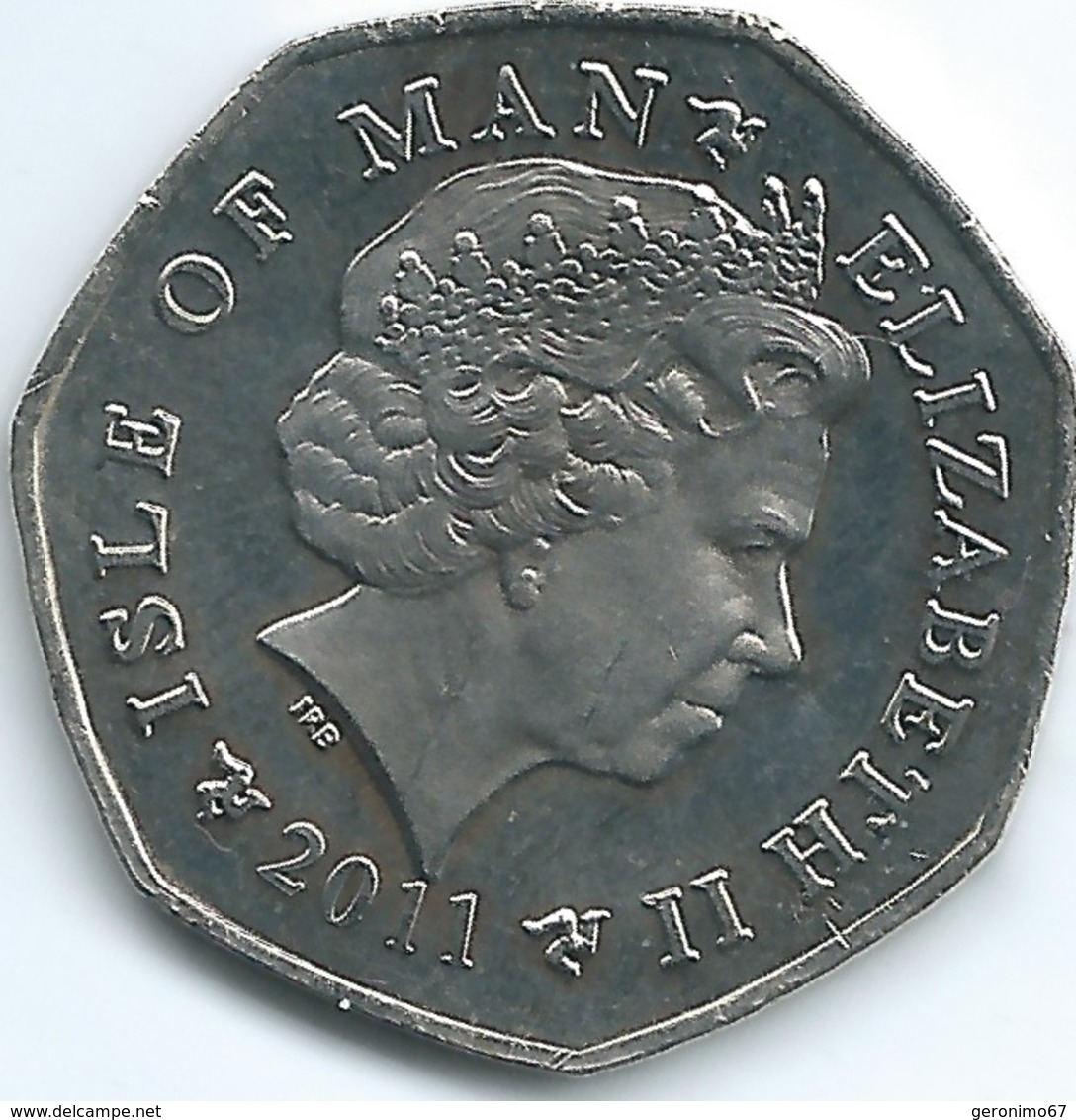 Isle Of Man - Elizabeth II - 2011 - 50 Pence - Christmas - KM1453 - Île De  Man