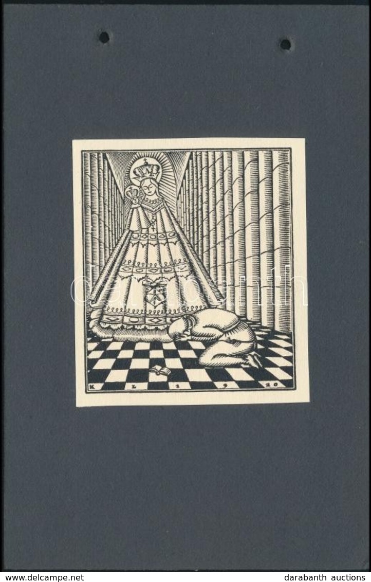 Kozma Lajos (1884-1948): Illusztráció Csomagterv Fametszet, Papír, Jelzett A Dúcon 9x9 Cm - Andere & Zonder Classificatie