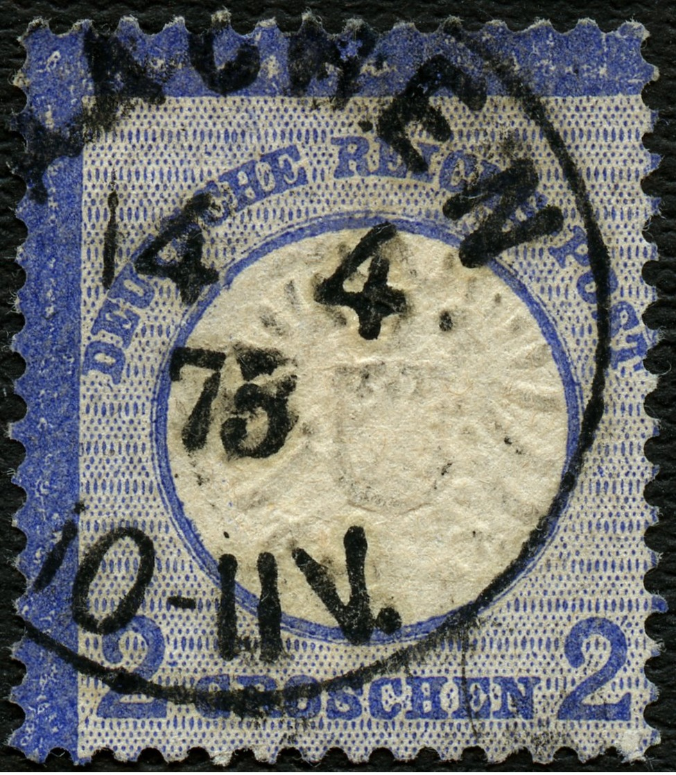 DT. REICH 1873, Nr. 20, K1 AACHEN, STARK DEZENTRIERT, TIEFST BPP SIGN, TOPP! - Sonstige & Ohne Zuordnung