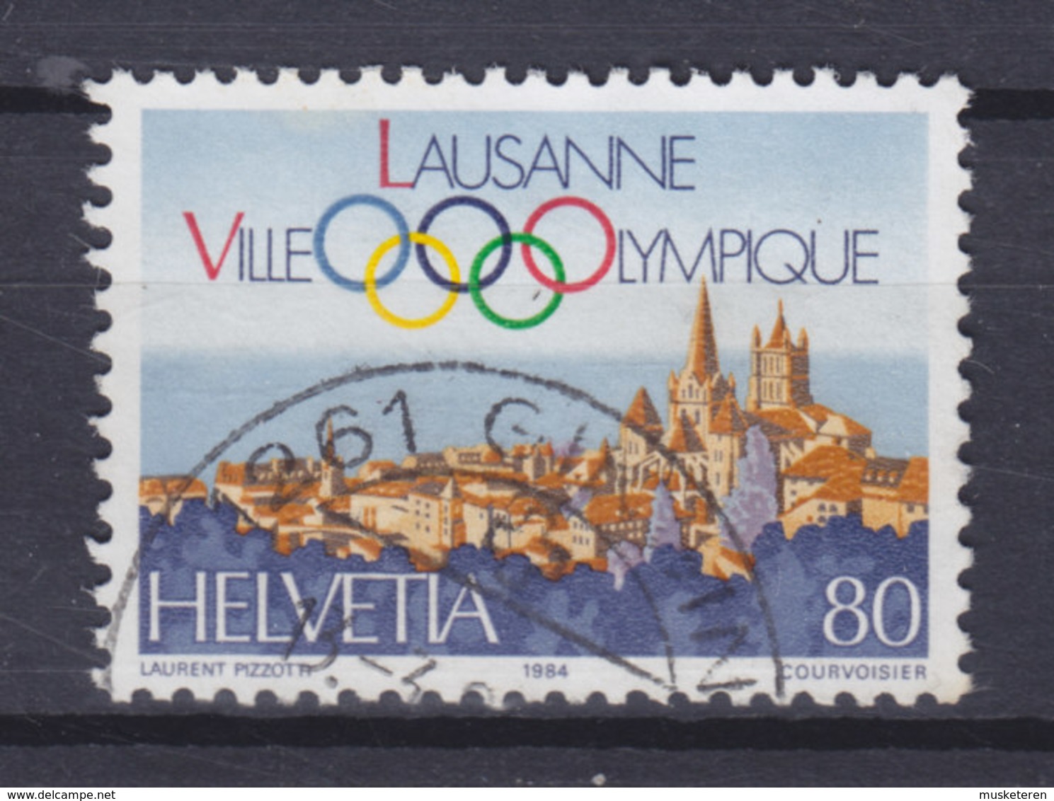Switzerland 1984 Mi. 1269     80c. Internationalen Olympischen Komitee In Lausanne Olympischen Ringe - Gebraucht