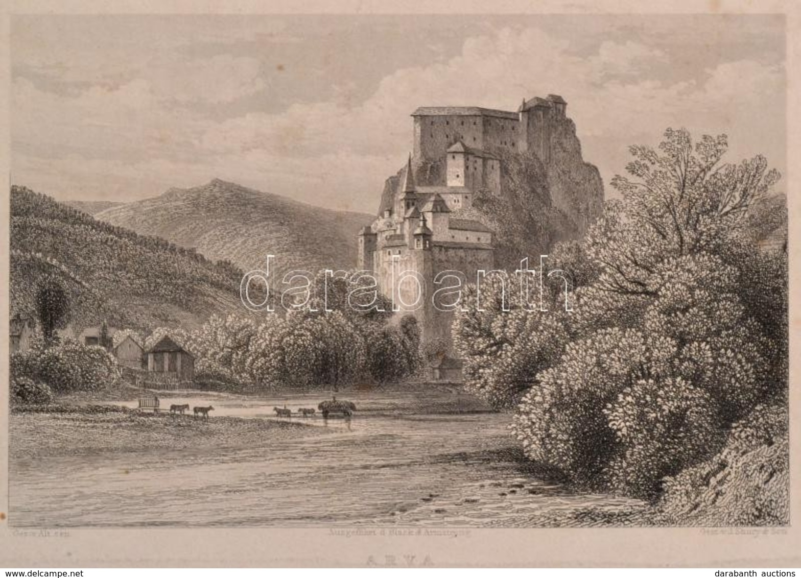 Cca 1860 Shury & Son : Árva Vára, Acélmetszet, Papír, Paszpartuban, 10x15 Cm - Prints & Engravings