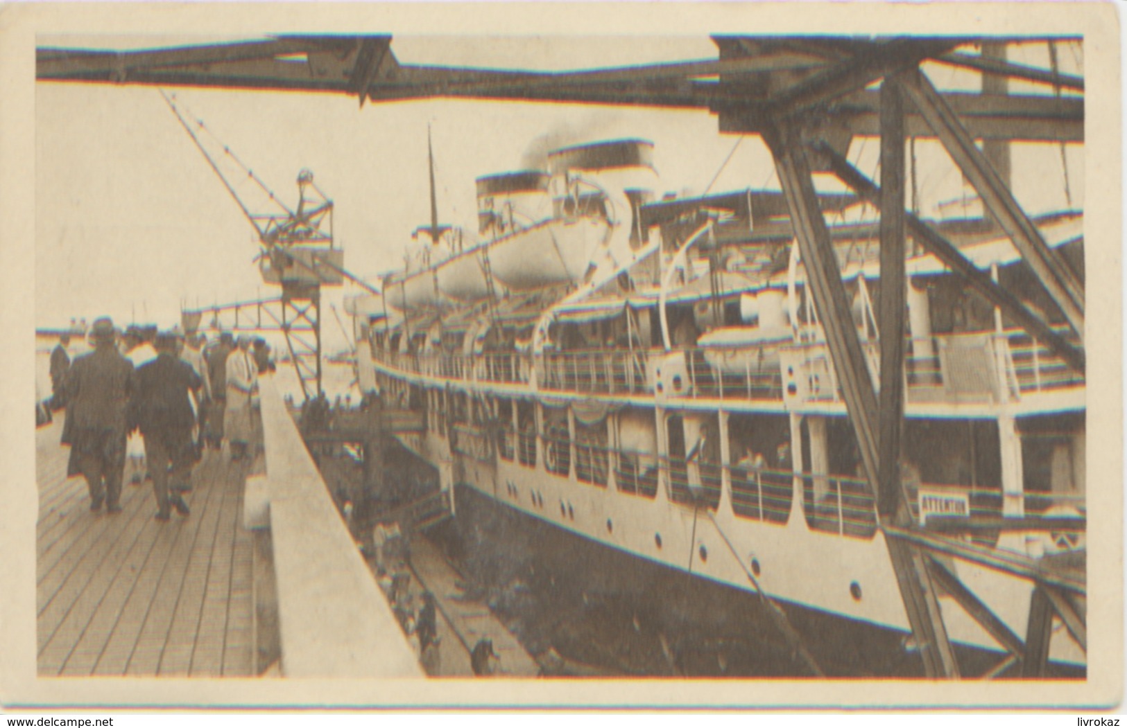 Algérie, Gare Maritime D'Alger, Embarquement Des Passagers, Photo-Héliogravure Algérienne, N'a Pas Circulé, Non Datée - Alger