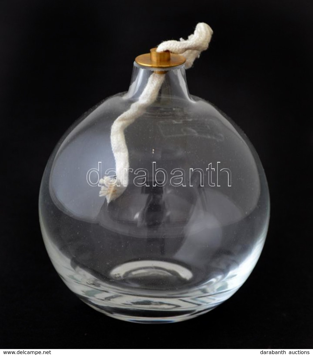 Gömb Alakú Kanócos üvegmécses, Hibátlan, D: 9 Cm - Glas & Kristal