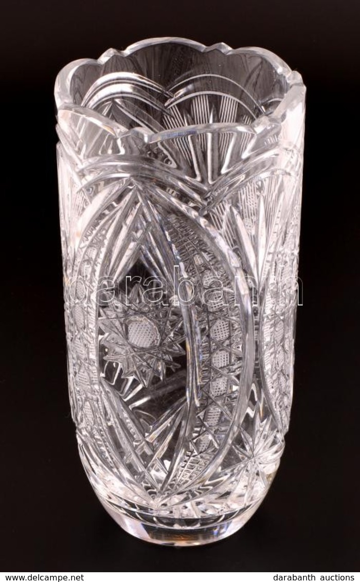 Ólomristály Váza, 30 Cm. Hibátlan - Glas & Kristal