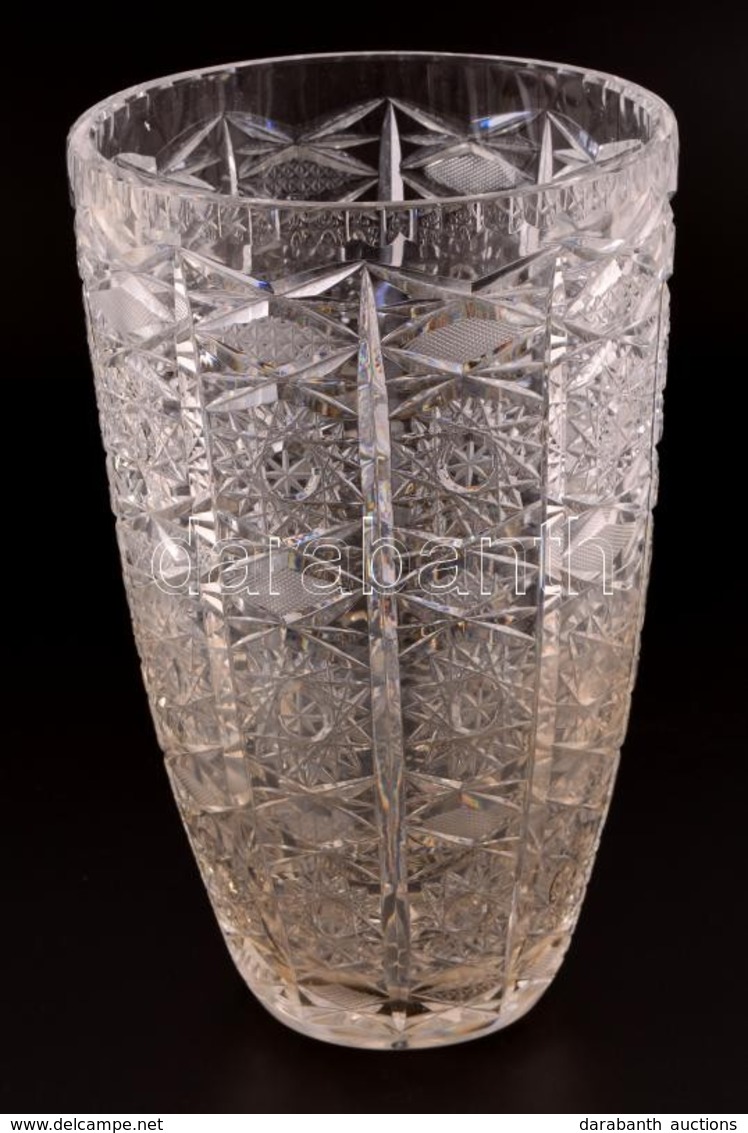 Ólomkristály Váza. 34 Cm - Glas & Kristal