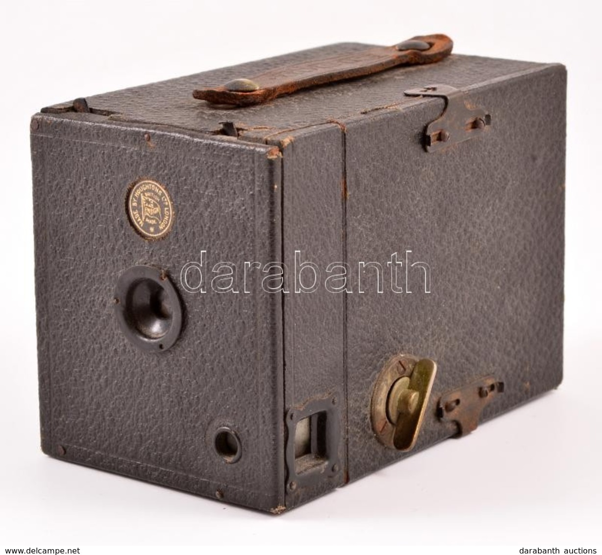 Cca 1920 Houghton Ensign 2 Box Fényképezőgép, Jó állapotban / Vintage British Box Camera In Good Condition - Fototoestellen