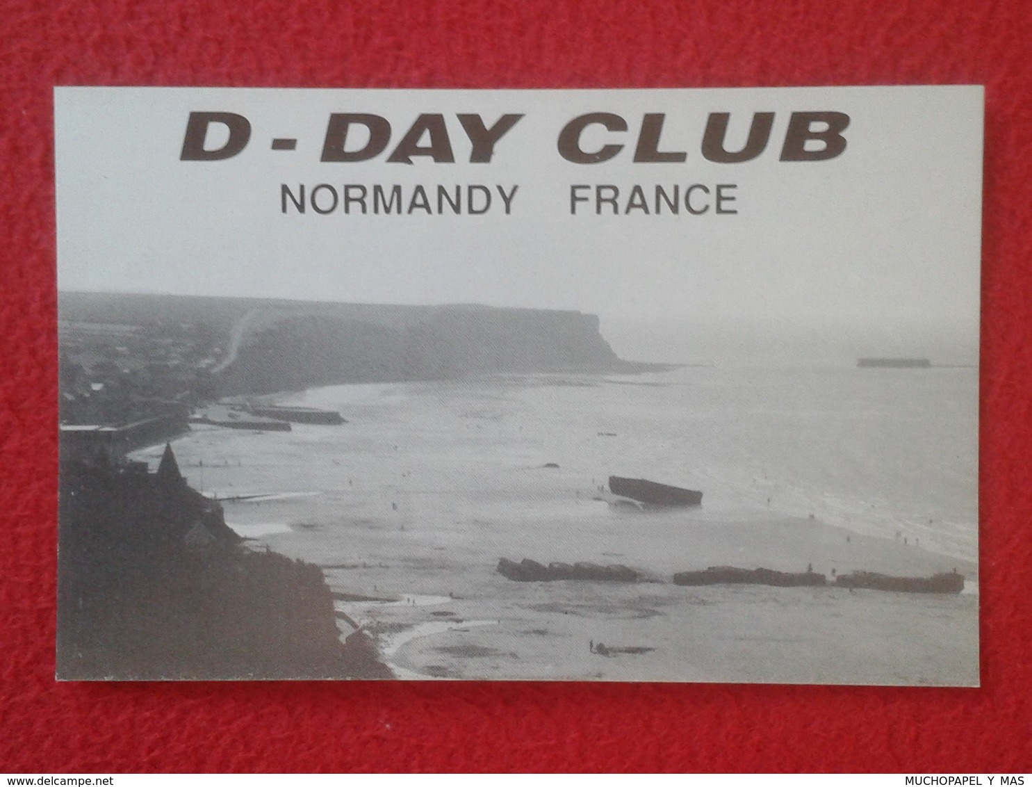 POSTAL TYPE POST CARD QSL RADIOAFICIONADOS RADIO AMATEUR D - DAY CLUB DÍA NORMANDY FRANCE NORMANDÍA WORLD WAR II BEACH - Otros & Sin Clasificación