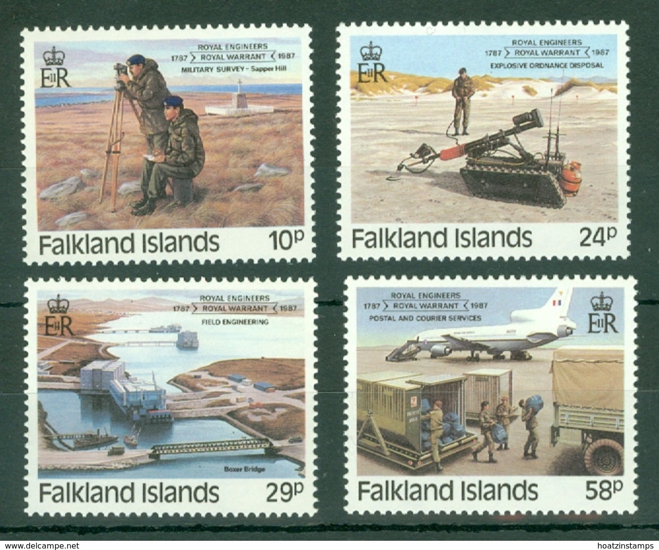 Falkland Is: 1987   Bicentenary Of Royal Engineers Royal Warrant  MNH - Falkland Islands