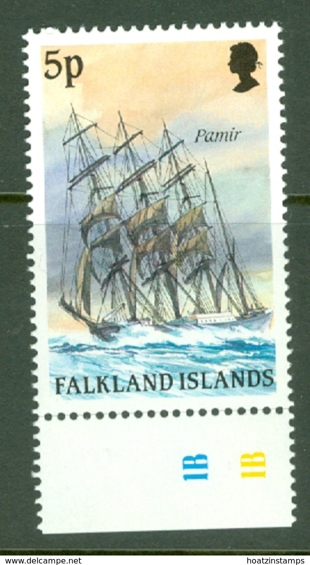 Falkland Is: 1989/90   Cape Horn Sailing Ships  SG571    5p    MNH - Falkland Islands