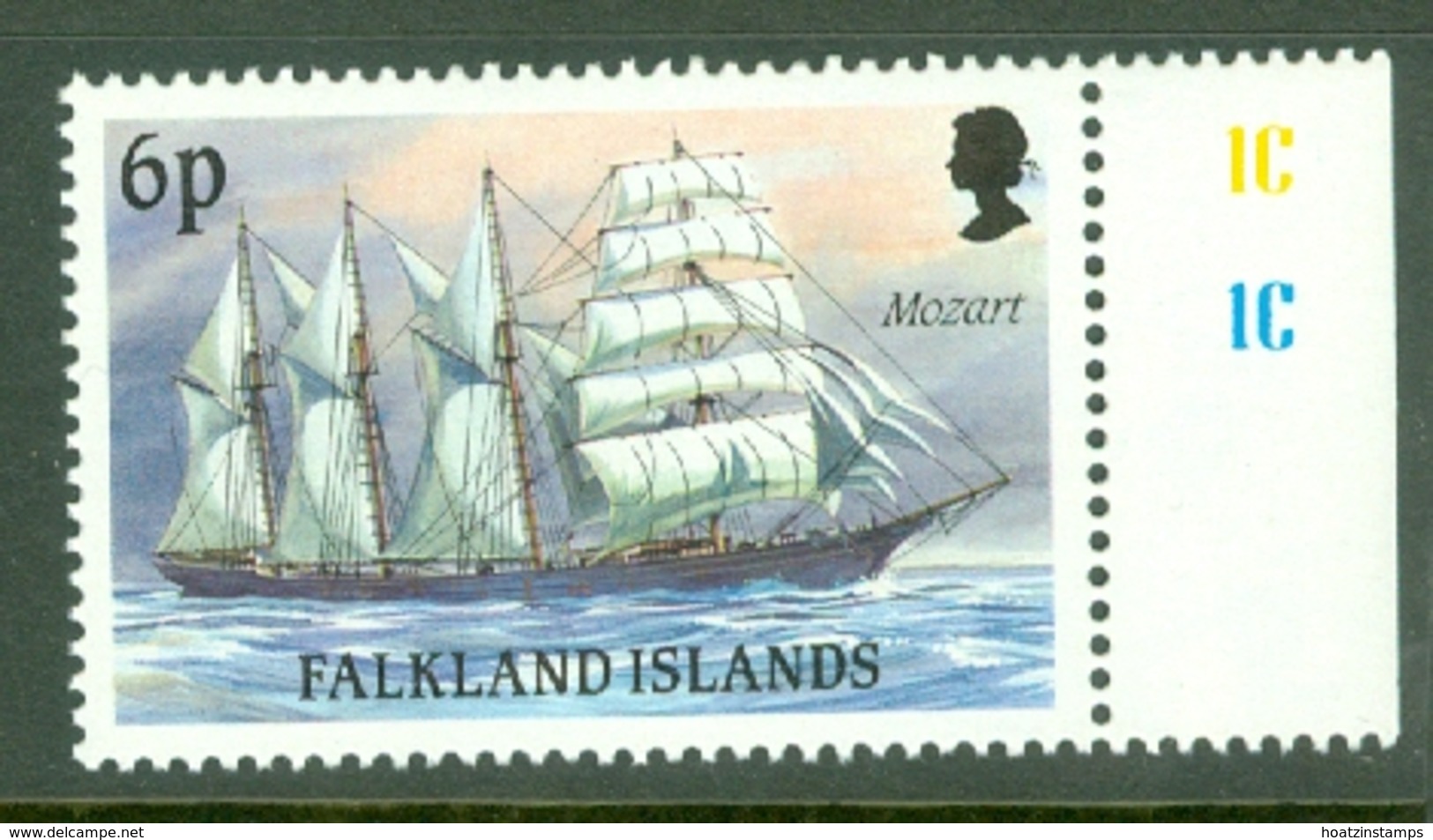 Falkland Is: 1989/90   Cape Horn Sailing Ships  SG572    6p    MNH - Falkland Islands