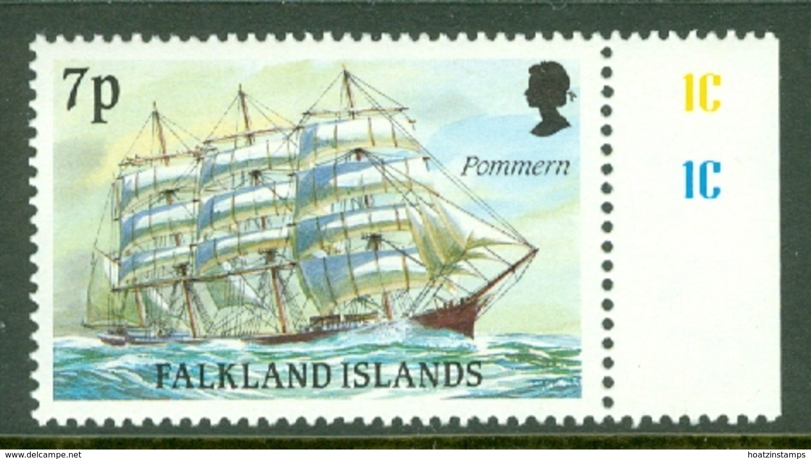 Falkland Is: 1989/90   Cape Horn Sailing Ships  SG573    7p    MNH - Falkland Islands