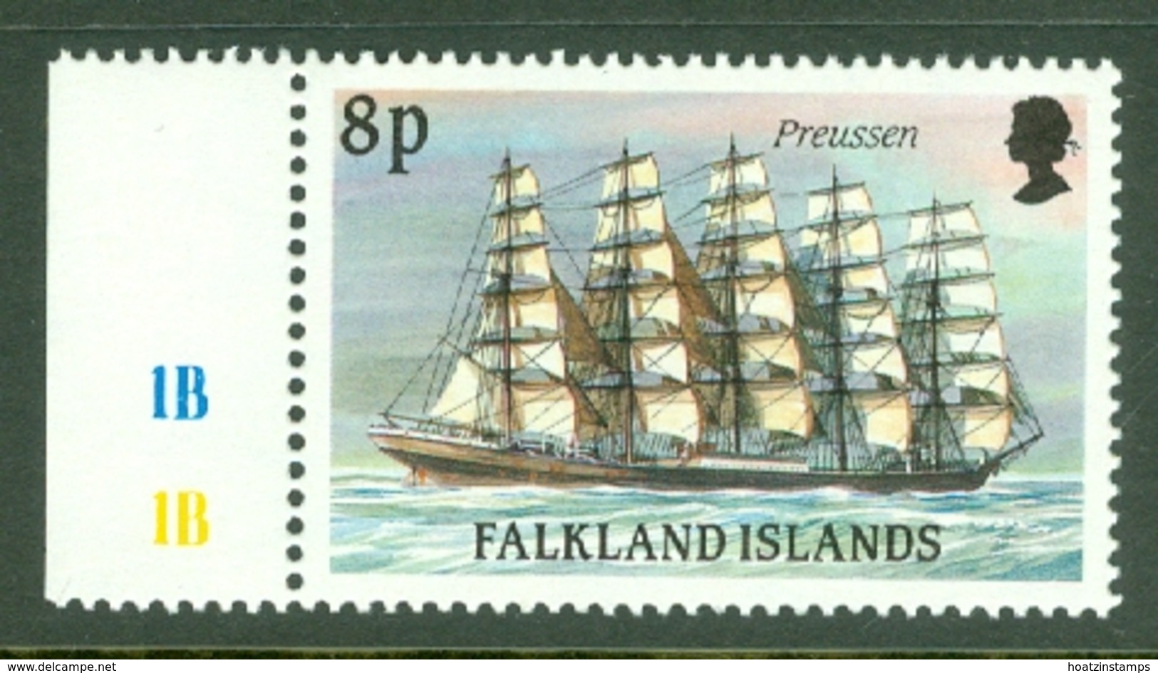 Falkland Is: 1989/90   Cape Horn Sailing Ships  SG574    8p    MNH - Falkland Islands