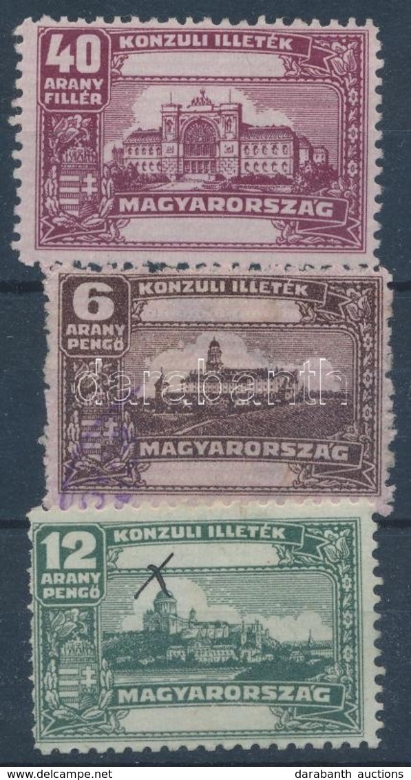 O 1932 Konzuli Illetékbélyeg A 13-15 (3.000) - Zonder Classificatie
