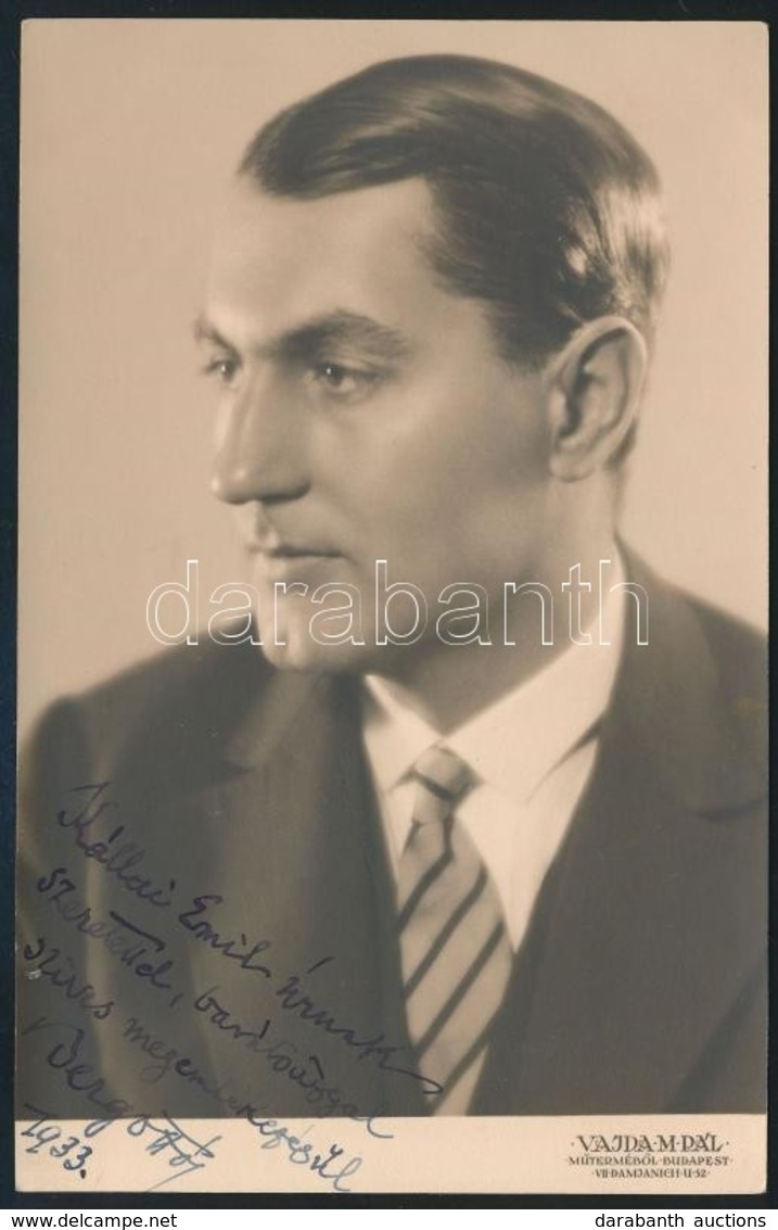 Berg Ottó (1895-1974): Karmester, Zeneszerző  Dedikált Fotólapja. / Autograph Signed Photo - Andere & Zonder Classificatie