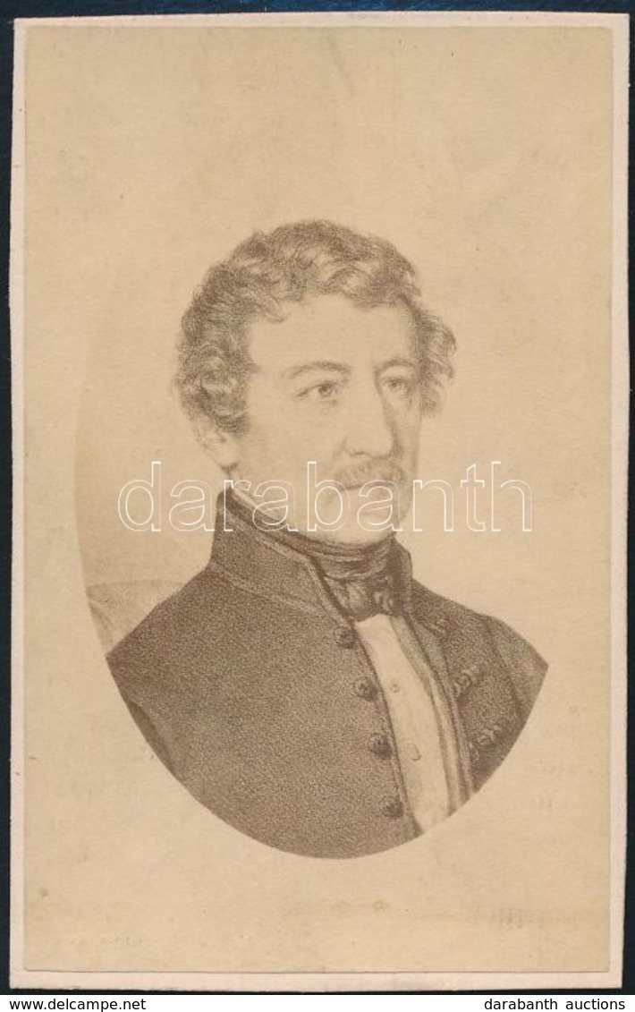 Cca 1865 Fáy András (1786-1864) író, Politikus, Keményhátú Fotó, 10×6 Cm - Andere & Zonder Classificatie