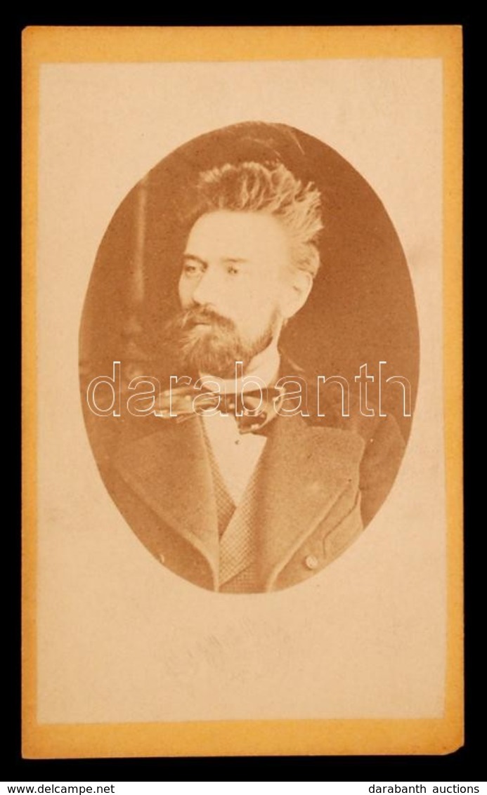 Tóth Ede (1844-1876) Színműíró Eredeti Fotója  Vizitkártya Méretben 7x11 Cm - Other & Unclassified