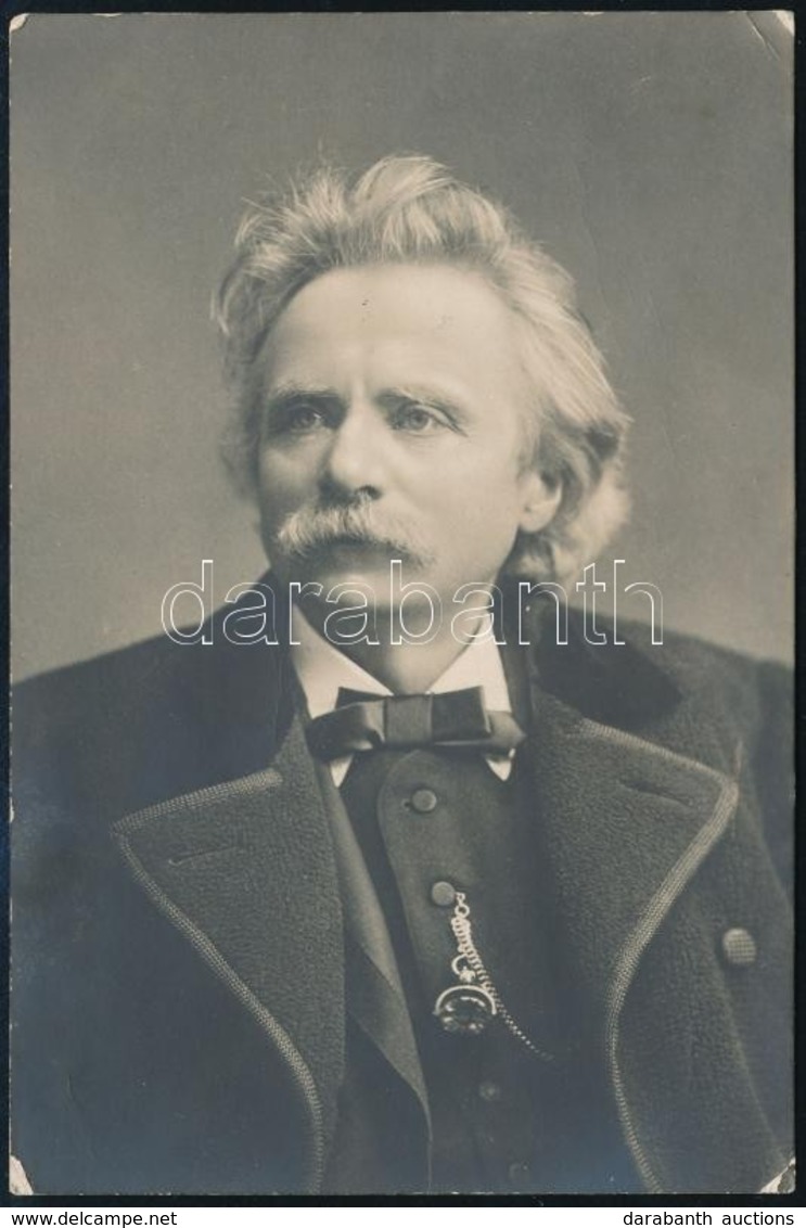 Cca 1900 Edvard Grieg (1843-1907) Zeneszerző Fotója 10x15 Cm - Other & Unclassified