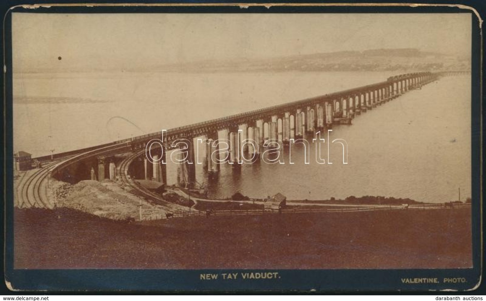 Cca 1887 Skócia, A New Tay Vasúti Viadukt / Scotland The New Tay Railway Viaduct. 15x9 Cm - Other & Unclassified