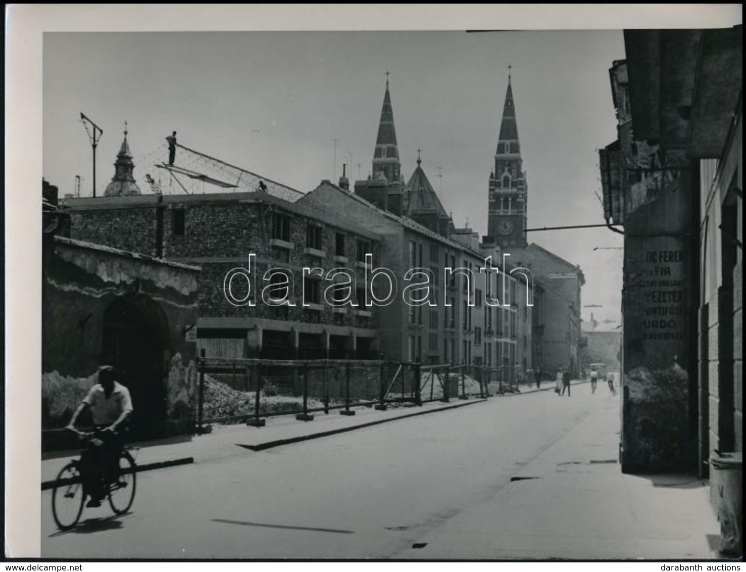 Cca 1960 Szeged, Oskola Utca, Fotó, 18×22 Cm - Andere & Zonder Classificatie