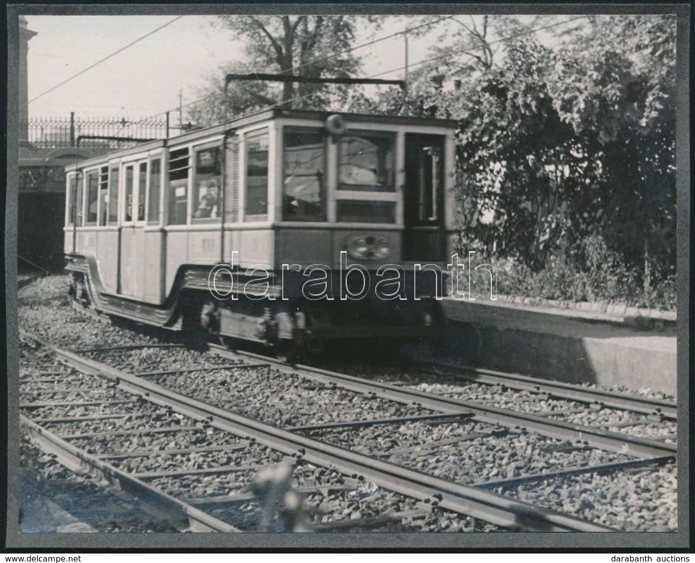 Cca 1960 Budapest, A Kisföldalatti Az Azóta Megszűnt Felszíni Szakaszon, Fotó, Kartonra Ragasztva, 9,5×12 Cm - Other & Unclassified